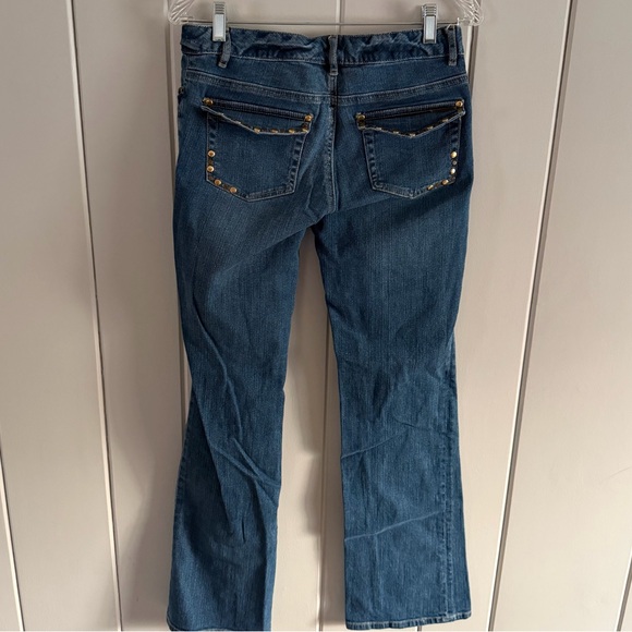 Michael Kors Studded Bootcut Jeans Size 4 - Picture 2 of 8